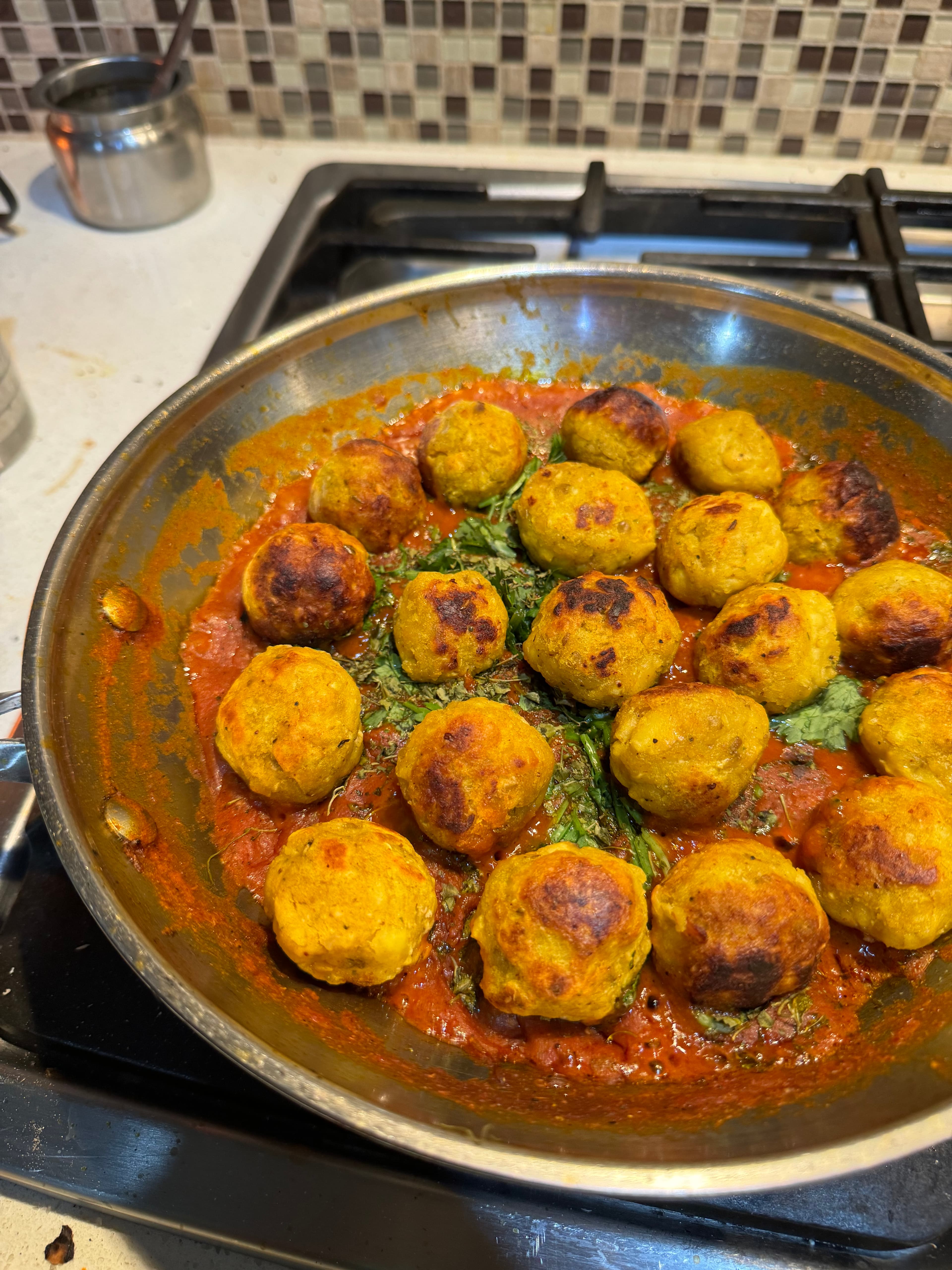 Aratikaya Kofta (Raw Banana Kofta Curry)