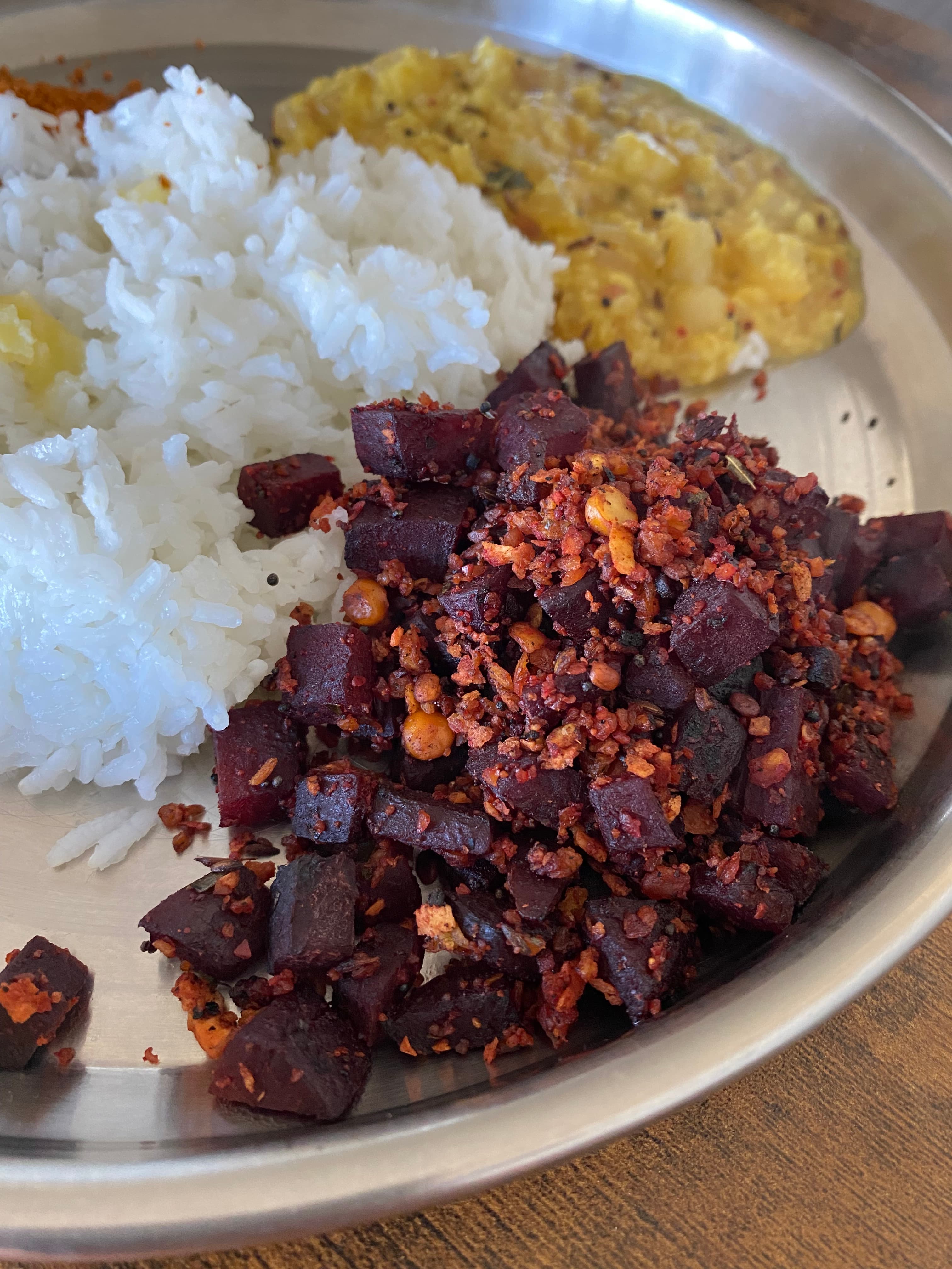 Beetroot Poriyal