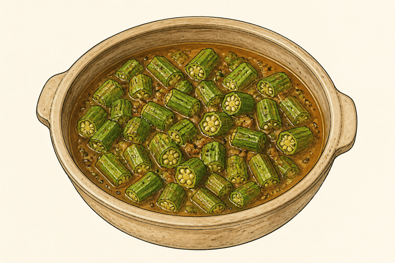 Bendakaya Pulusu (Okra Tamarind Stew)