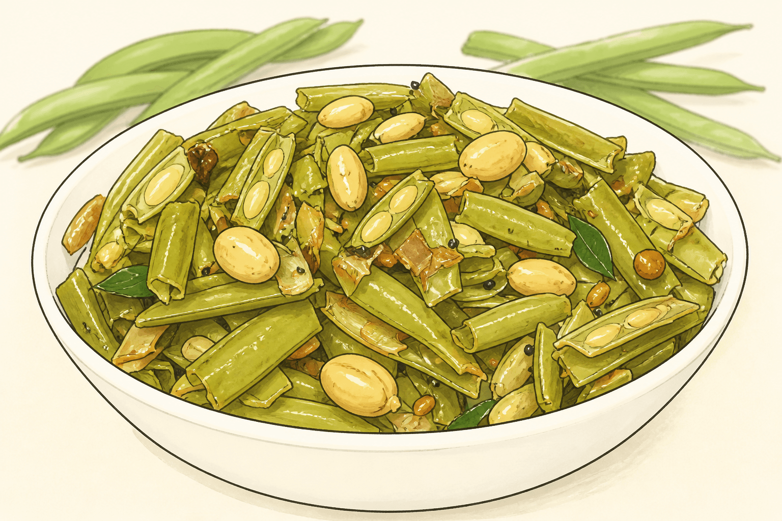 Chikkudukaya Kura (Cluster Bean Curry)