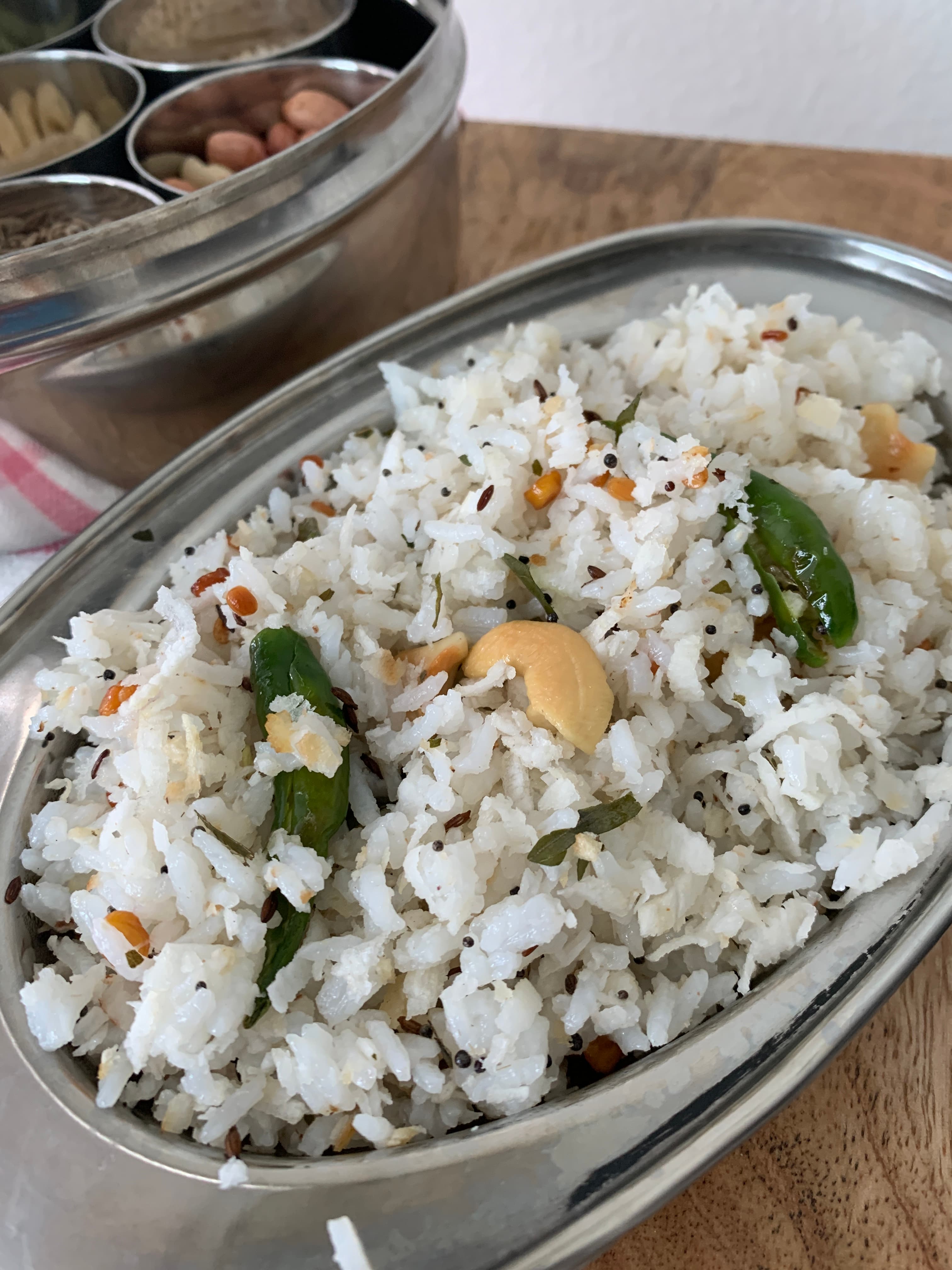 Coconut Rice (Kobbari Annam)