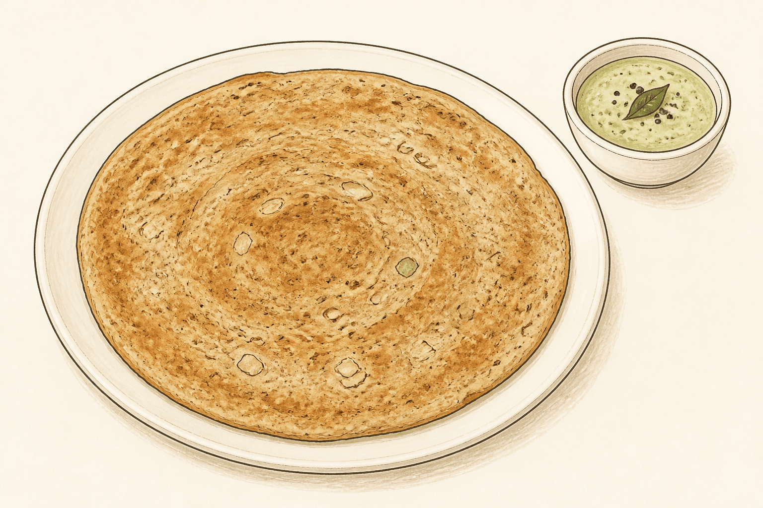 Jowar Sorakaya Dosa (Sorghum Bottle Gourd Dosa)