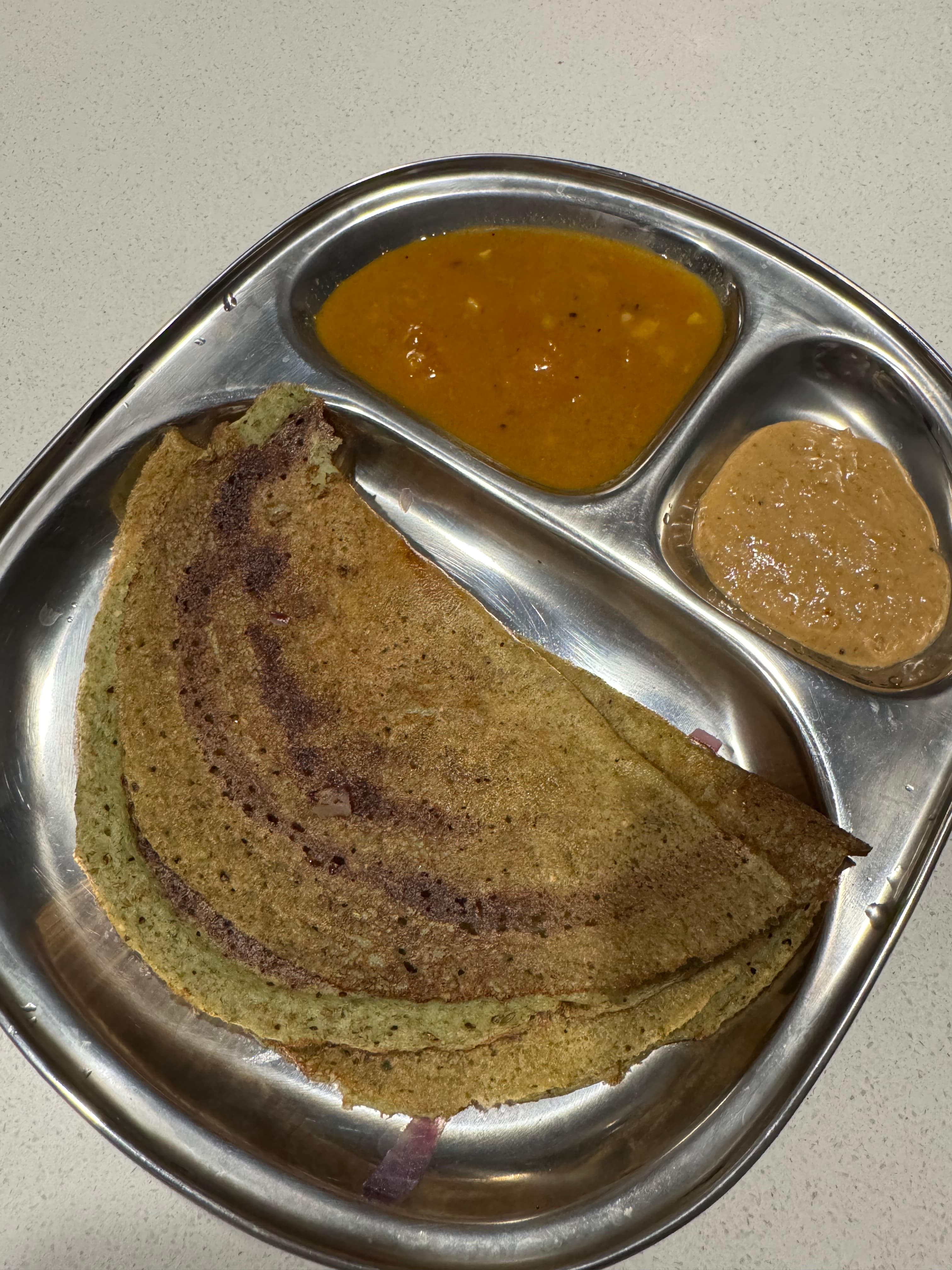 Pesarattu (Green Moong Dal Dosa)