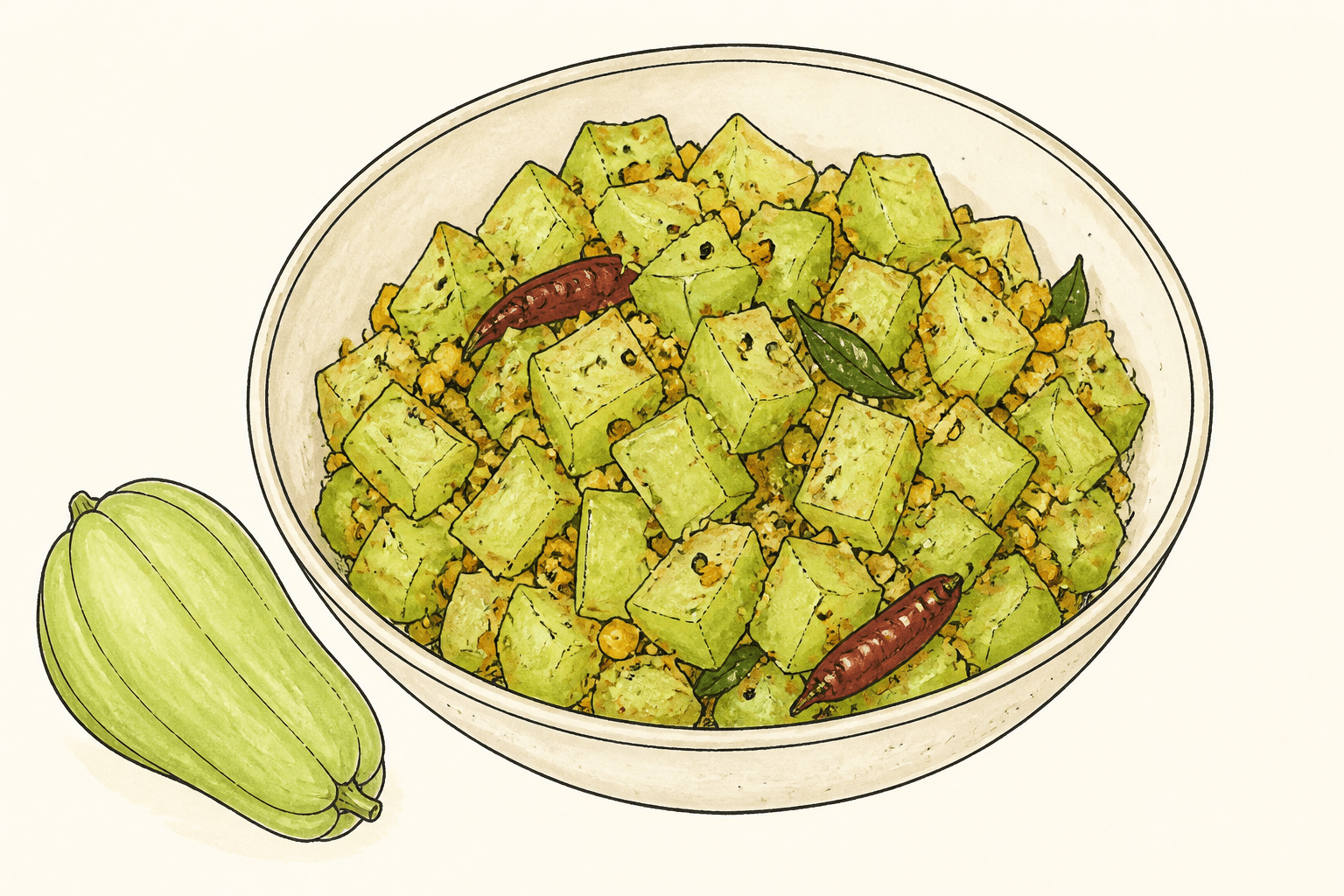 Seevankaya Koora (Chayote Curry)